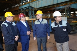 رییس سازمان خصوصی سازی کشور در بازدید از ذوب آهن اصفهان: محصولات صنعتی به سبد تولیدات ذوب آهن اصفهان اضافه شد